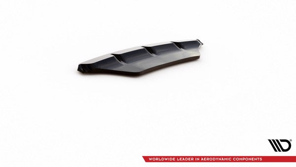 Maxton Central Rear Splitter For Porsche Macan Mk1 - Gloss Black