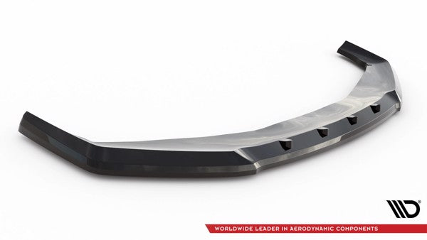 Maxton Front Splitter V.1 BMW 7 M-Pack / M760E G70 - Gloss Black
