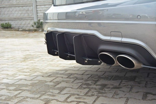 Maxton Mercedes C W204 Amg-Line (Facelift) Rear Diffuser & Rear Side Splitters