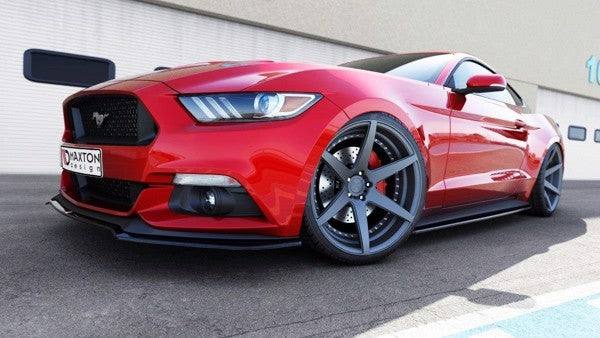 Maxton Side Skirts Diffuseur Ford Mustang Mk6 - Gloss Black