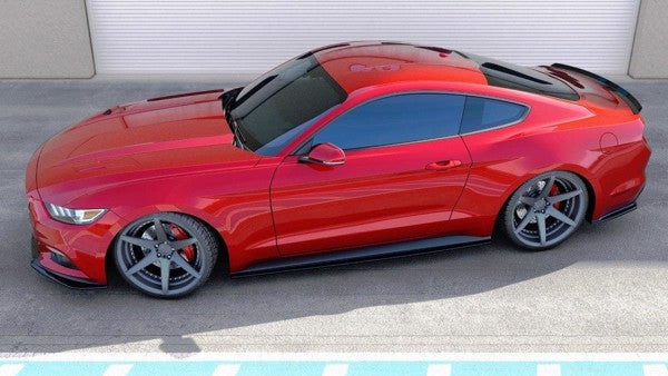 Maxton Side Skirts Diffuseur Ford Mustang Mk6 - Gloss Black