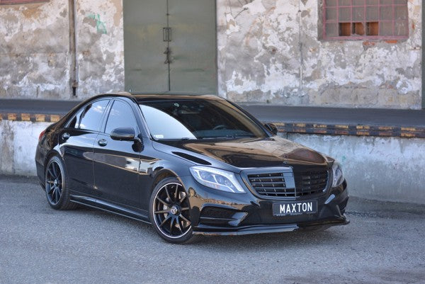 Maxton Front Splitter V.1 Mercedes-Benz S-Class Amg-Line W222 - Gloss Black