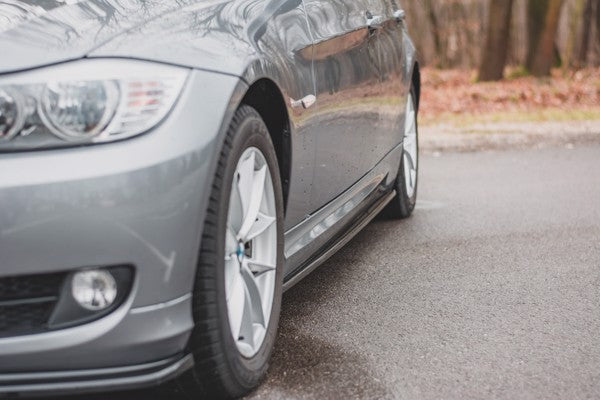 Maxton Side Skirts Diffusers BMW 3 E90/E91 Facelift - Gloss Black