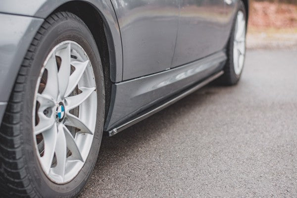 Maxton Side Skirts Diffusers BMW 3 E90/E91 Facelift - Gloss Black