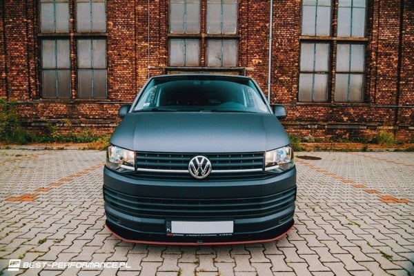 Maxton Volkswagen T6 Front Splitter V.1 - Gloss Black
