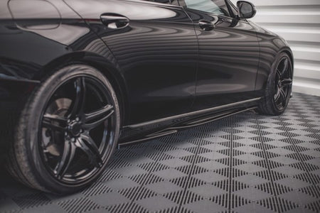 Maxton Side Skirts Diffusers Mercedes-Benz E W213 - Gloss Black