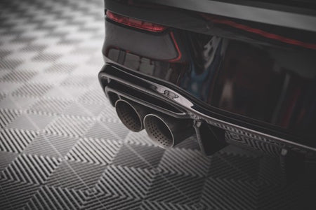 Maxton Rear Valance V.2 Volkswagen Golf R Mk8 - Gloss Black