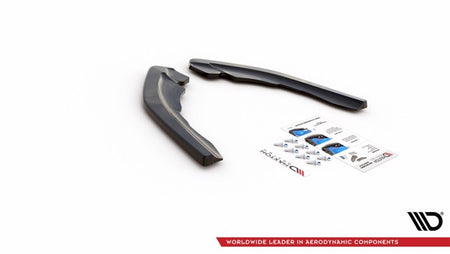 Maxton Rear Side Splitters V.2 BMW M2 F87 - Gloss Black