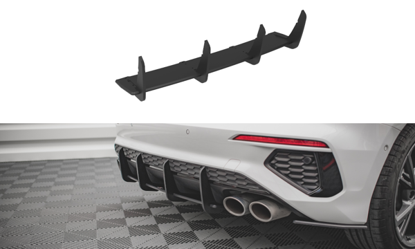 Maxton Street Pro Rear Diffuser Audi S3 Sportback 8Y - Black