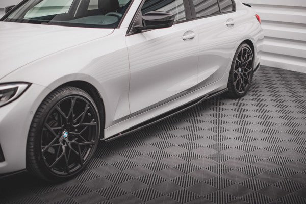 Maxton Side Skirts Diffusers BMW 3 G20 / G21 - Gloss Black