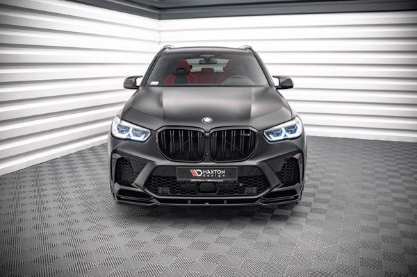 Maxton Front Splitter V.2 BMW  X5M F95 - Gloss Black
