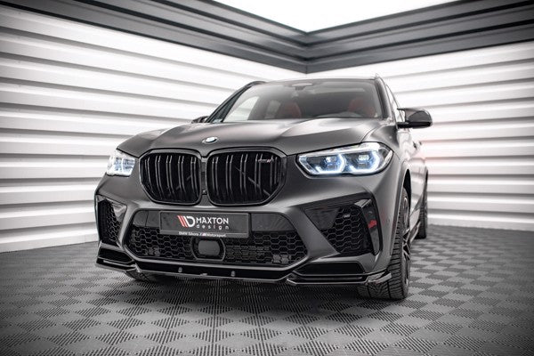 Maxton Front Splitter V.2 BMW  X5M F95 - Gloss Black