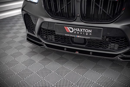 Maxton Front Splitter V.2 BMW  X5M F95 - Gloss Black