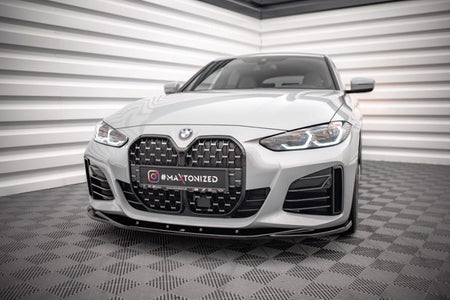 Maxton Front Splitter V.3 BMW 4 Gran Coupe M-Pack G26 - Gloss Black