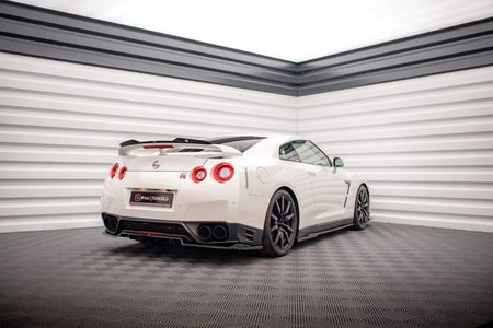 Maxton Side Skirts Diffusers Nissan Gtr R35 Facelift - Gloss Black
