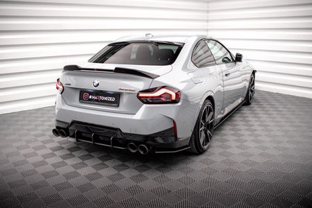 Maxton Street Pro Rear Side Splitters BMW 2 Coupe M240I G42 - Black