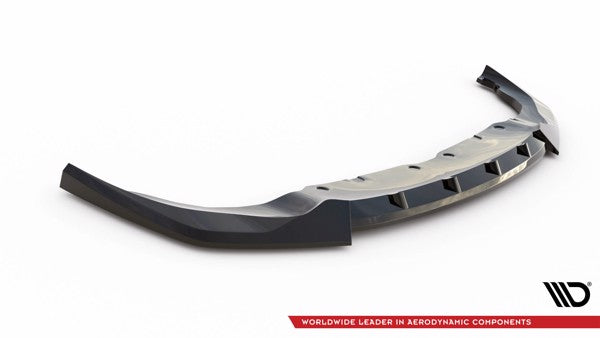 Maxton Front Splitter V.6 For BMW 1 F40 M-Pack / M135I  - Gloss Black