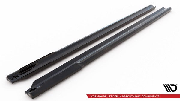 Maxton Side Skirts Diffusers BMW 7 M-Pack / M760E G70 - Gloss Black