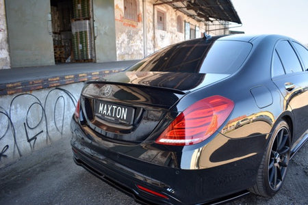 Maxton Spoiler Extension Mercedes-Benz S-Class W222 - Gloss Black