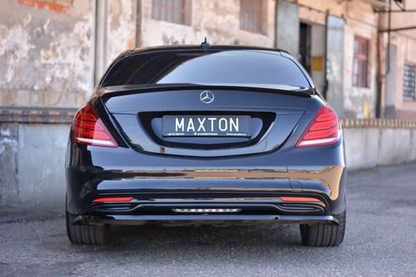 Maxton Spoiler Extension Mercedes-Benz S-Class W222 - Gloss Black