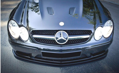 Maxton Front Splitter Mercedes Clk W209 Black (Sl Black Series Look) - Gloss Black