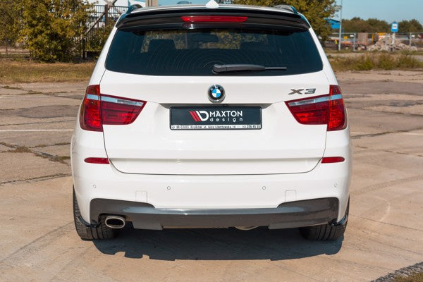 Maxton Rear Side Splitters For BMW X3 F25 M-Pack Facelift  - Gloss Black