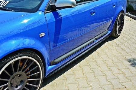 Maxton Side Skirts Diffusers Audi RS6 C5 - Gloss Black