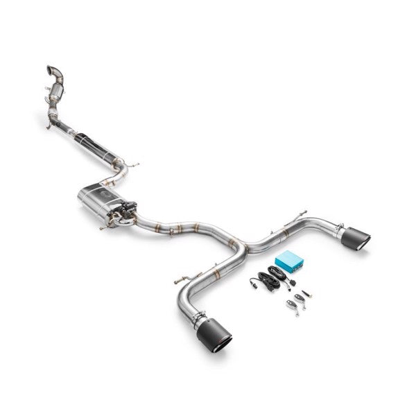 RM Motors Complete exhaust system for Volskwagen Golf 7 VII GTI Tip diameter - 89 mm, Exhaust tip - 7