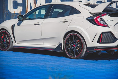 Maxton Racing Durability Side Skirts Diffusers Honda Civic X Type-R - Black