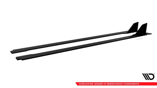 Maxton Racing Durability Side Skirts Diffusers Honda Civic X Type-R - Black