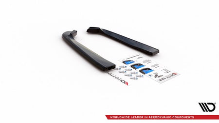 Maxton Rear Side Splitters Ford Mustang Mk. 6 Facelift - Gloss Black