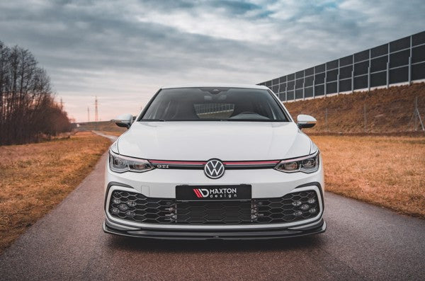 Maxton Front Splitter V.5 Volkswagen Golf 8 Gti - Gloss Black