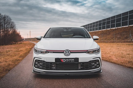 Maxton Front Splitter V.5 Volkswagen Golf 8 Gti - Gloss Black