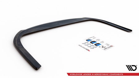 Maxton Central Rear Splitter For Audi A7 C8 - Gloss Black