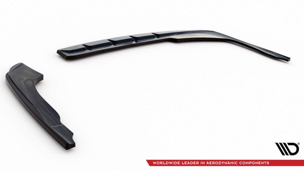Maxton Rear Side Splitters V.1 Kia Optima Mk4 Facelift - Gloss Black