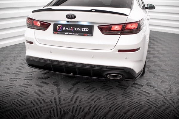 Maxton Rear Side Splitters V.1 Kia Optima Mk4 Facelift - Gloss Black