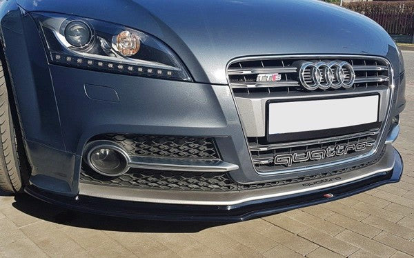 Maxton Front Splitter V.1 Audi TT S Mk2 (8J) - Gloss Black