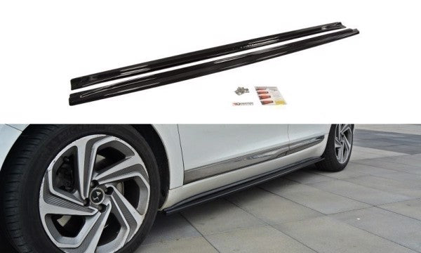 Maxton Side Skirts Diffusers Citroen DS5 Facelift - Gloss Black