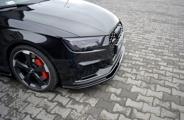 Maxton Front Splitter V.1 Audi RS3 8V Fl Sportback - Gloss Black