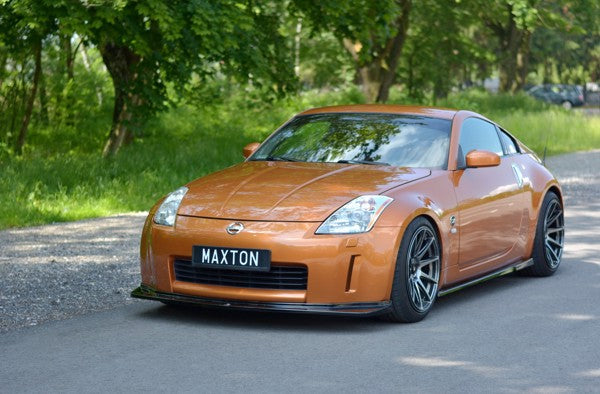 Maxton Front Splitter Nissan 350Z - Gloss Black