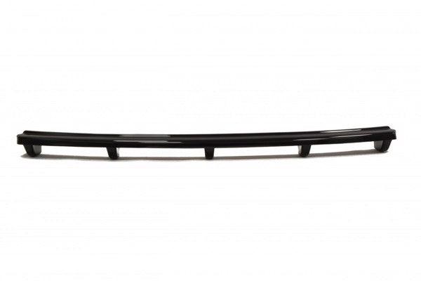 Maxton Central Rear Splitter Audi TT S 8J (With A Vertical Bar) - Gloss Black