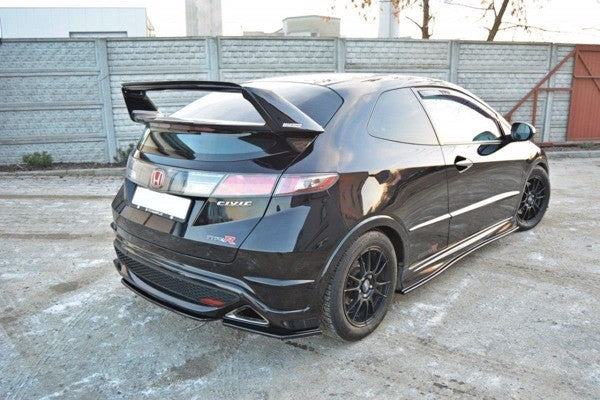 Maxton Rear Side Splitters Honda Civic VIii Type S/R - Gloss Black
