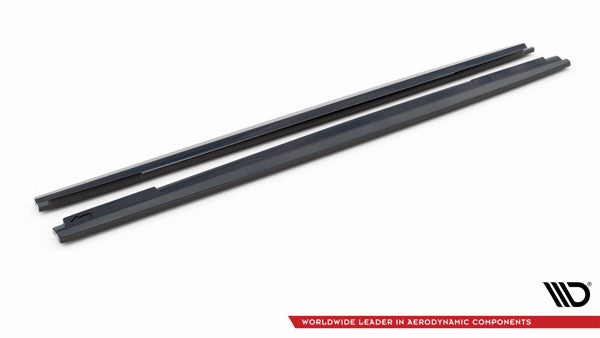 Maxton Side Skirts Diffusers Mercedes-Benz Gle Coupe Amg-Line C167 - Gloss Black