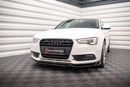 Maxton Front Splitter V.2 Audi A5 Coupe 8T Facelift - Gloss Black