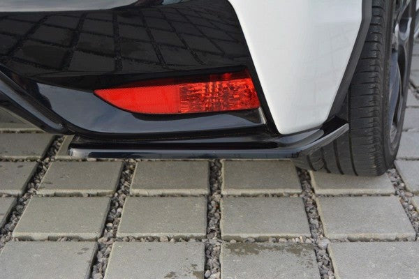 Maxton Rear Side Splitters Honda Civic Mk9 Facelift - Gloss Black