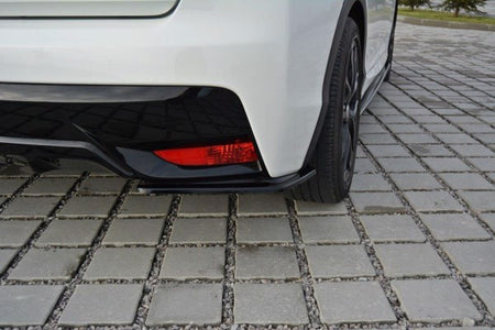 Maxton Rear Side Splitters Honda Civic Mk9 Facelift - Gloss Black
