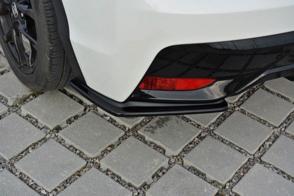 Maxton Rear Side Splitters Honda Civic Mk9 Facelift - Gloss Black