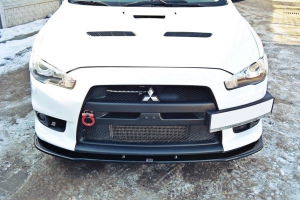 Maxton Front Splitter V.1 Mitsubishi Lancer Evo X - Gloss Black