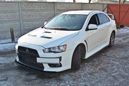 Maxton Front Splitter V.1 Mitsubishi Lancer Evo X - Gloss Black