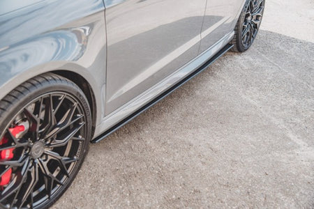 Maxton Racing Durability Side Skirts Diffusers Audi RS3 8V Sportback - Black